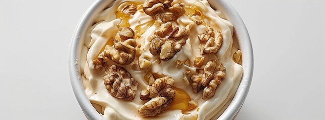 Sticker - Creamy Delight: Honey, Walnuts, and Whipped Cream