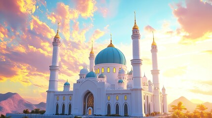 Mosque at Sunset