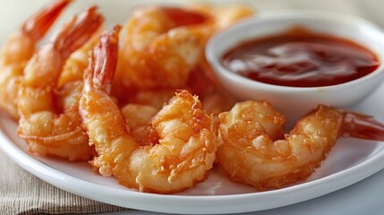 Poster - Crispy Breaded Shrimp with Dipping Sauce