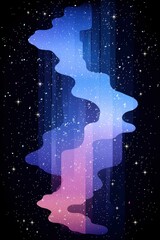 Wall Mural - Abstract Galaxy Background with Stars and Lights