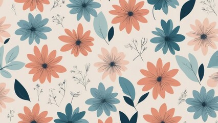 seamless pattern with flowers