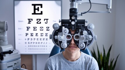 Phoropter and Eye Chart