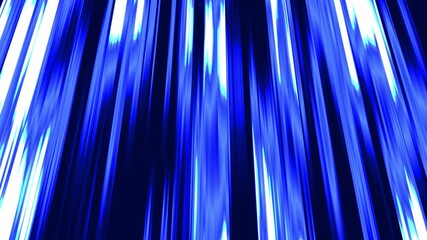 Wall Mural - Fast-moving effect of blue rays from top to bottom. 4k motion loop background.