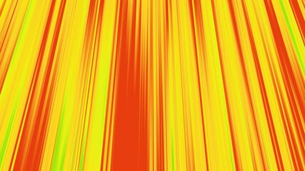 Wall Mural - fast-moving effect of yellow and red rays downpour from top to bottom—4k motion loop background.