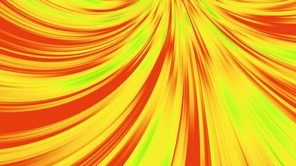 Wall Mural - wavy red and yellow rays of light blow at high speed. 4k motion loop background.