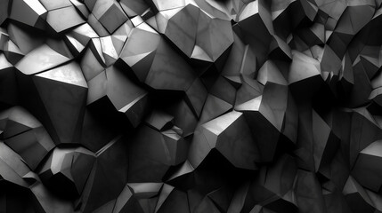 Geometric abstract black and white backdrop with diamond-shaped elements