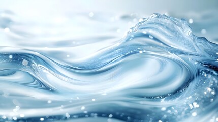 Abstract Blue Water Wave Texture Background