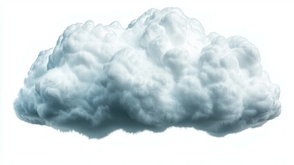 Canvas Print - A large white cloud with a few dark spots