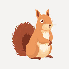 Sticker - Cute cartoon squirrel illustration