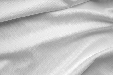 Poster - White sports clothing fabric football shirt jersey texture background