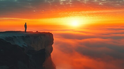 Wall Mural - Solitude at Sunrise