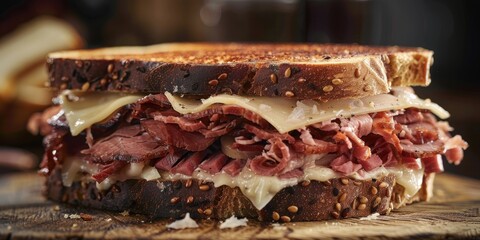 Sticker - Corned Beef Reuben Sandwich on Rye Bread