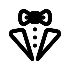 Sticker - suit glyph icon