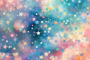 Wall Mural - Colorful starry abstract background