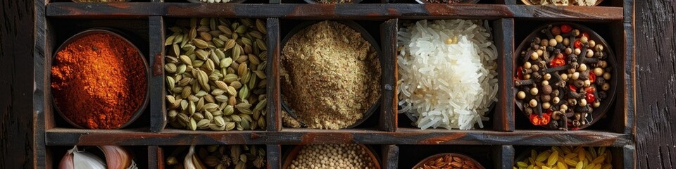 Sticker - Spice box filled with key seasonings.