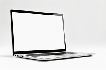 blank laptop isolated on white background for mockup