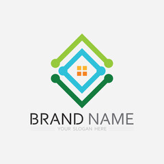 Business icon and logo design vector graphic