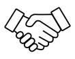 © JawadGraphics - handshake icon deal or friendship concept.