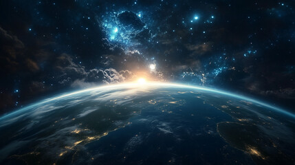 Wall Mural - planet earth in space