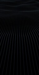 Wall Mural - wavy digital network white waving lines on clean vertical background. seamless loop minimalistic mod