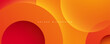 © Fajar - Orange circular shape abstract background dynamic lines design vector