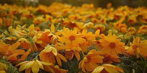 Poster - yellow tulips