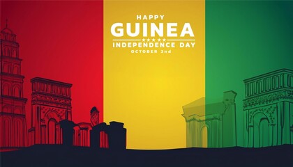 Canvas Print - Guinea Independence Day Poster Design