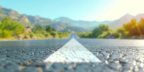 Poster - road in the mountains