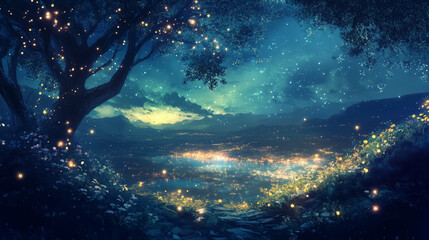 Wall Mural - sky with stars
