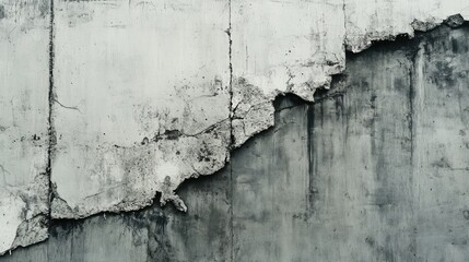 Poster - Concrete, background, rough, gray, expanse. Generative AI