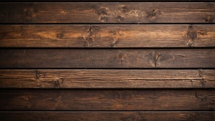 Rustic wooden plank wall, brown hues, vintage texture, rustic decor, backdrop for design. Generative AI