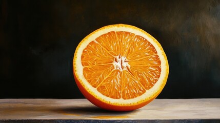 Canvas Print - Ripe, orange. Generative AI