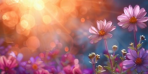 Poster - flowers in a field