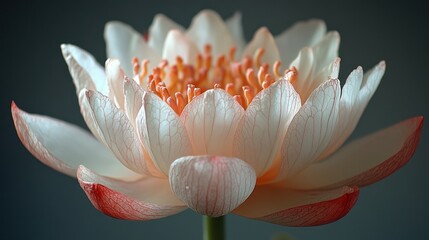 Wall Mural - Close-up of a Delicate Pink Lotus Flower