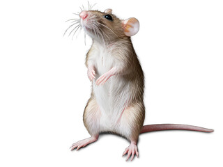 mouse rat illustration isolated on a transparent background