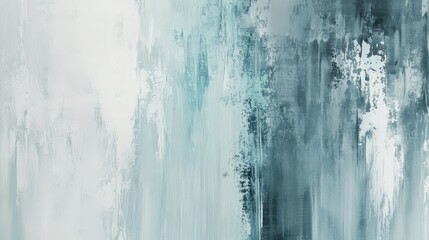 Canvas Print - Serene abstract backdrop featuring a blend of neutral gray and tranquil aquamarine shades.