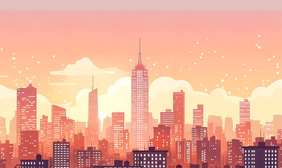 Wall Mural - city skyline