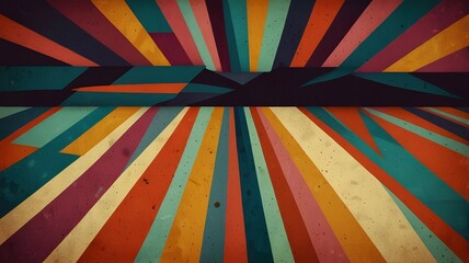 Poster - RETRO HALFTON TEXTURE BACKGROUND