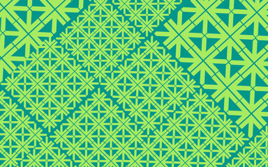 Wall Mural - seamless geometric pattern with shapes on blue background