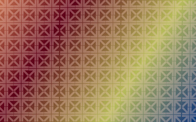 Wall Mural - pattern with colorful gradient background