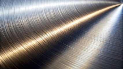 Poster - Close-up shot of a shiny and textured metal surface, metallic, steel, industrial, background, silver, texture, chrome, aluminum