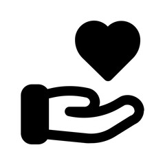 Poster - give love line icon