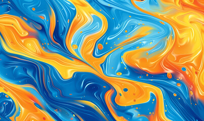 Poster - abstract background with waves