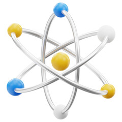 Wall Mural - Atom Structure Education Icon