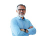 © sinseeho - Businessman in his 50s, with eyeglasses. Isolated on transparent background.