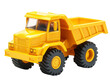 © admin_design - Yellow toy dump truck isolated transparent background