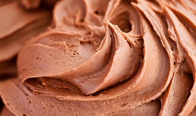 Poster - perfect chocolate buttercream frosting, Generative AI