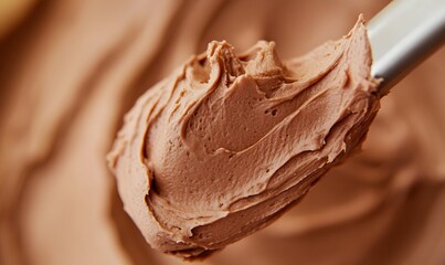 Poster - perfect chocolate buttercream frosting, Generative AI