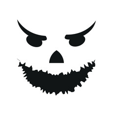 Canvas Print - Halloween Spooky Face