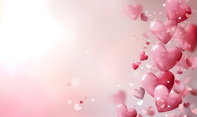 Sticker - pink valentine background